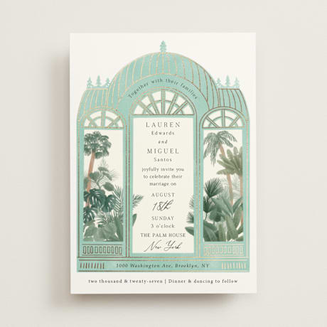 Foil-Pressed Wedding Invitations