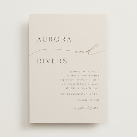 Foil-Pressed Wedding Invitations