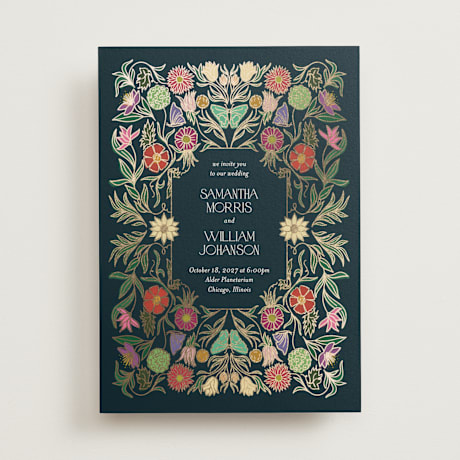Foil-Pressed Wedding Invitations