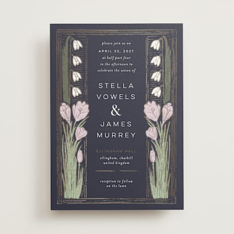 Foil-Pressed Wedding Invitations