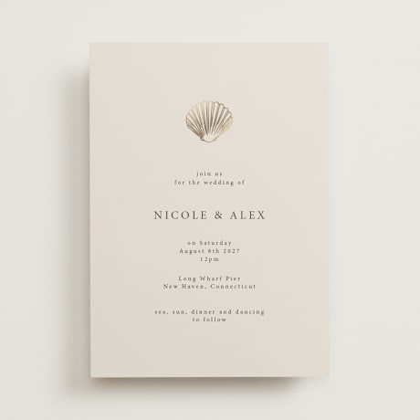 Foil-Pressed Wedding Invitations