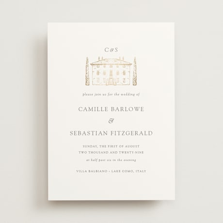 Foil-Pressed Wedding Invitations
