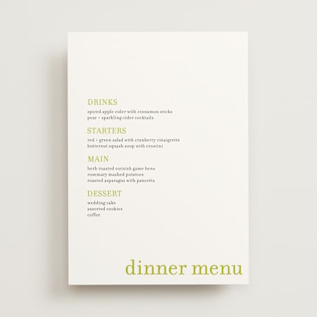 Menus