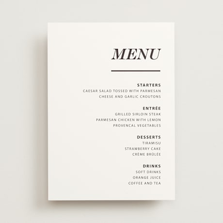 Menus
