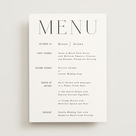 Menus