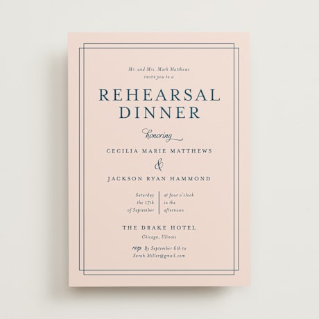 Rehearsal Dinner Invitations