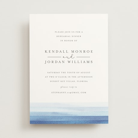 Rehearsal Dinner Invitations
