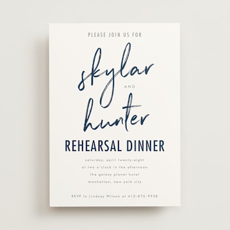 Rehearsal Dinner Invitations