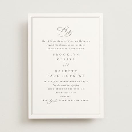 Rehearsal Dinner Invitations