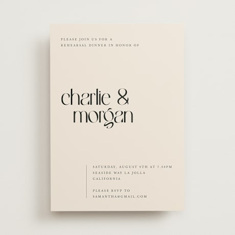 Rehearsal Dinner Invitations