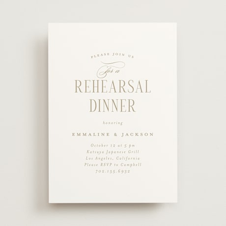 Rehearsal Dinner Invitations