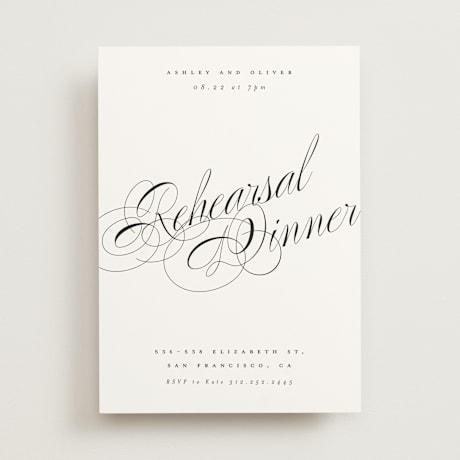 Rehearsal Dinner Invitations
