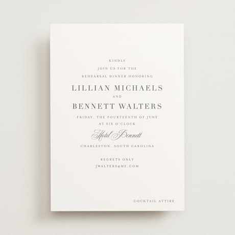 Rehearsal Dinner Invitations