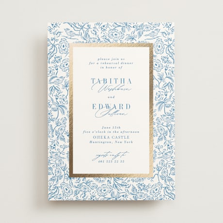 Foil-Pressed Rehearsal Dinner Invitations