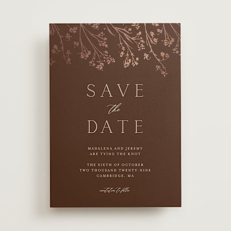 Foil-Pressed Save the Date Cards