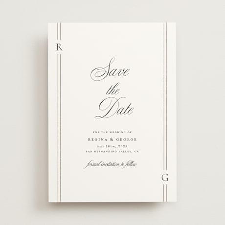 Foil-Pressed Save the Date Cards