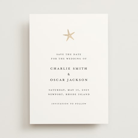 Foil-Pressed Save the Date Cards