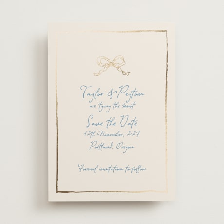 Foil-Pressed Save the Date Cards