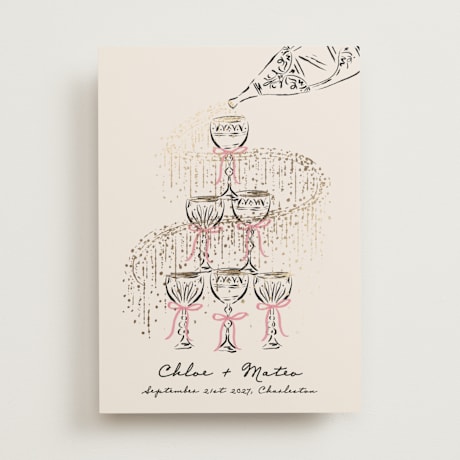 Foil-Pressed Save the Date Cards