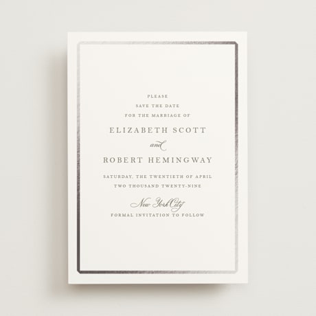 Foil-Pressed Save the Date Cards