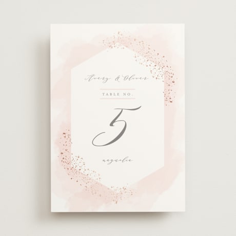 Foil-pressed Table Numbers