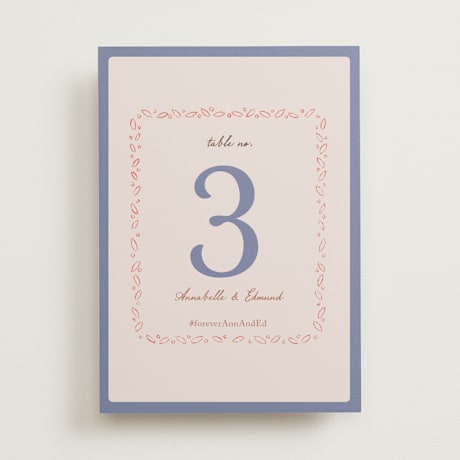 Foil-pressed Table Numbers