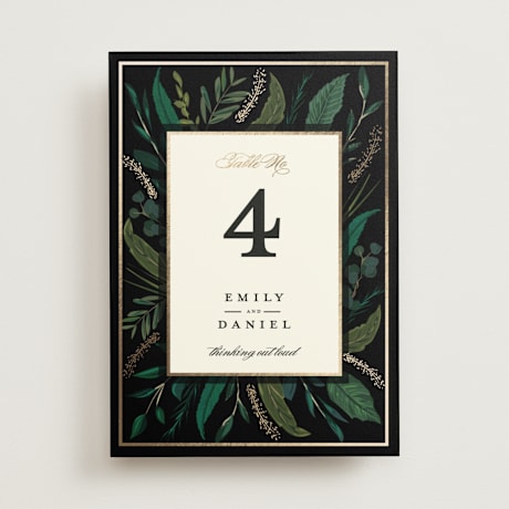 Table Numbers
