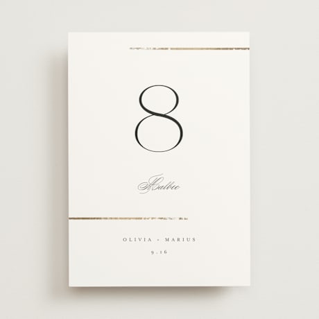 Table Numbers