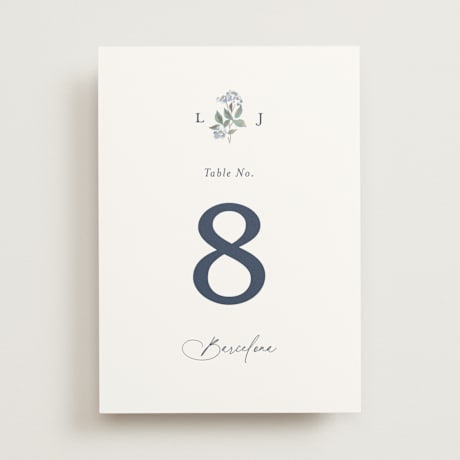 Foil-pressed Table Numbers