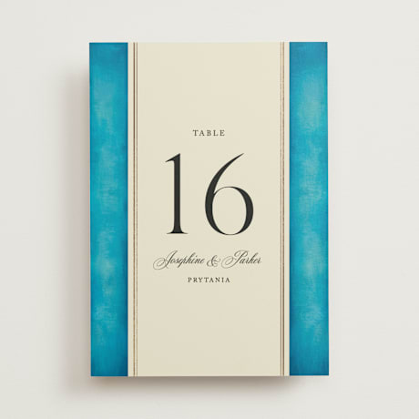 Foil-pressed Table Numbers