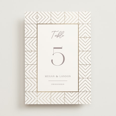 Table Numbers