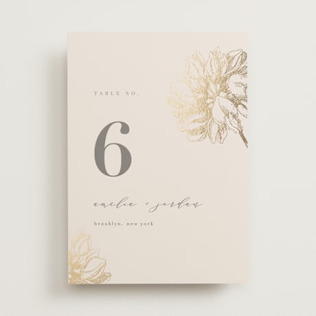 Table Numbers
