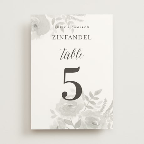 Table Numbers