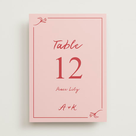 Table Numbers