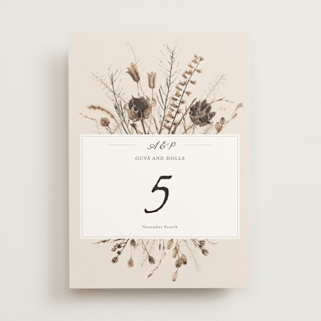 Table Numbers