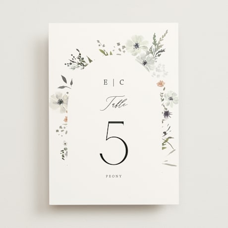 Table Numbers
