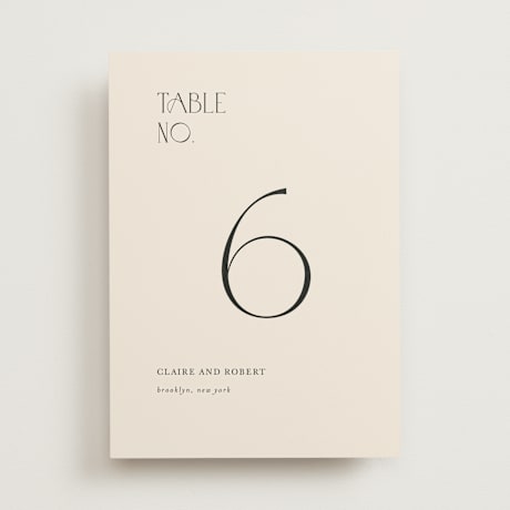 Table Numbers