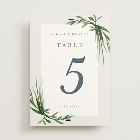Table Numbers