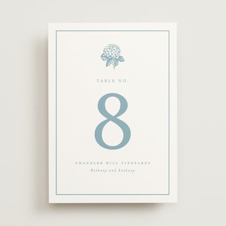 Table Numbers
