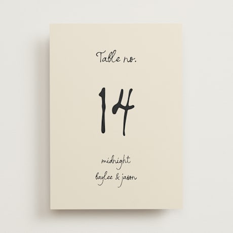 Table Numbers