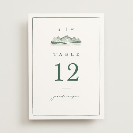 Table Numbers