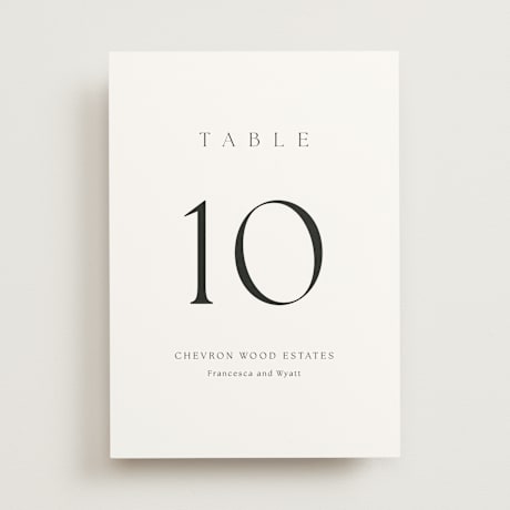 Table Numbers