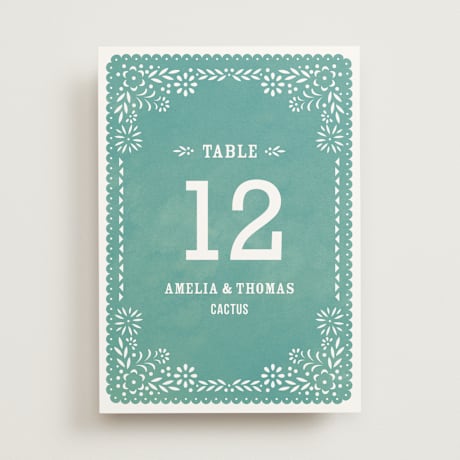 Table Numbers