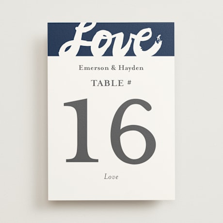 Table Numbers