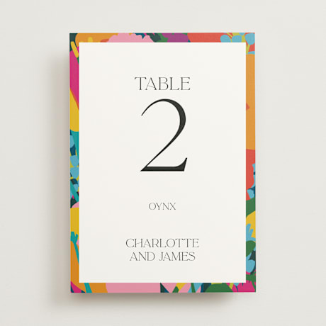 Table Numbers