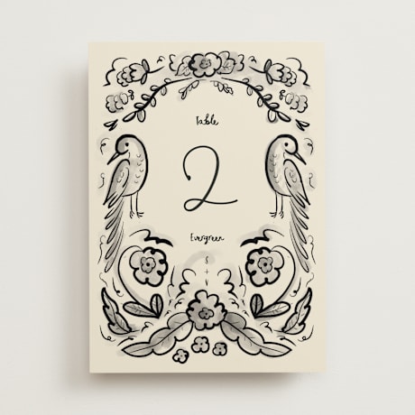 Table Numbers