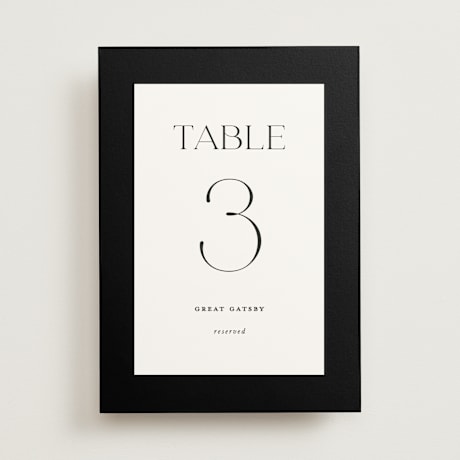 Table Numbers