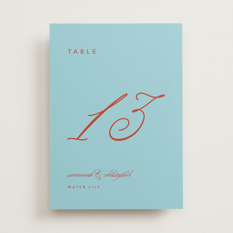 Table Numbers