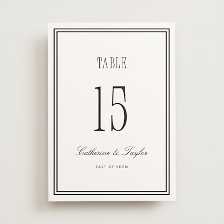 Table Numbers
