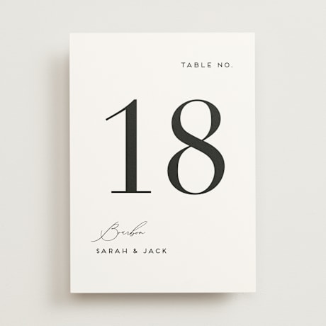 Table Numbers